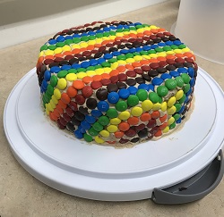 Birthday cake for a lab member